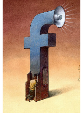 Illustration for article titled Cartoons About Our Relationship To Facebook Are Clever But Depressing